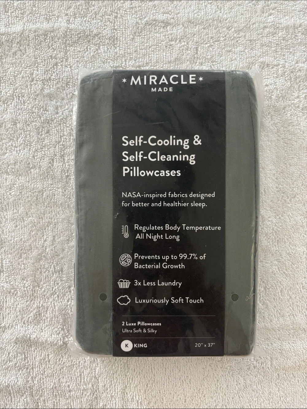 Miracle Luxe Pillowcases — Gray